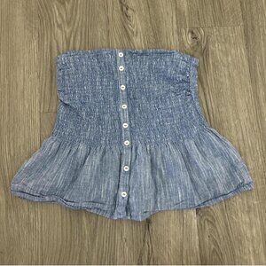 Blue tube top #croptop